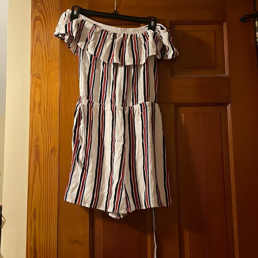XS Striped Romper